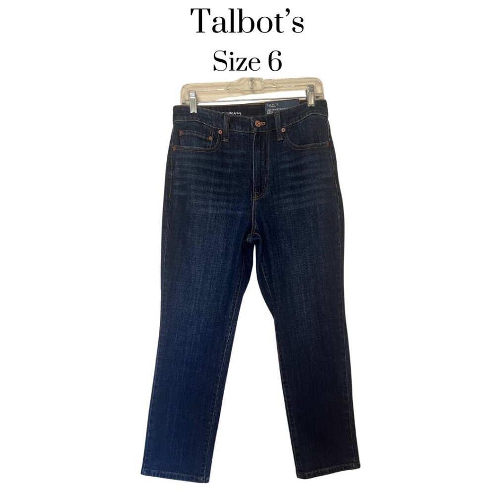 Talbots Flawless Fit Jeans NWT Size 6 Women’s Classic Stretch StretchDenim Blue